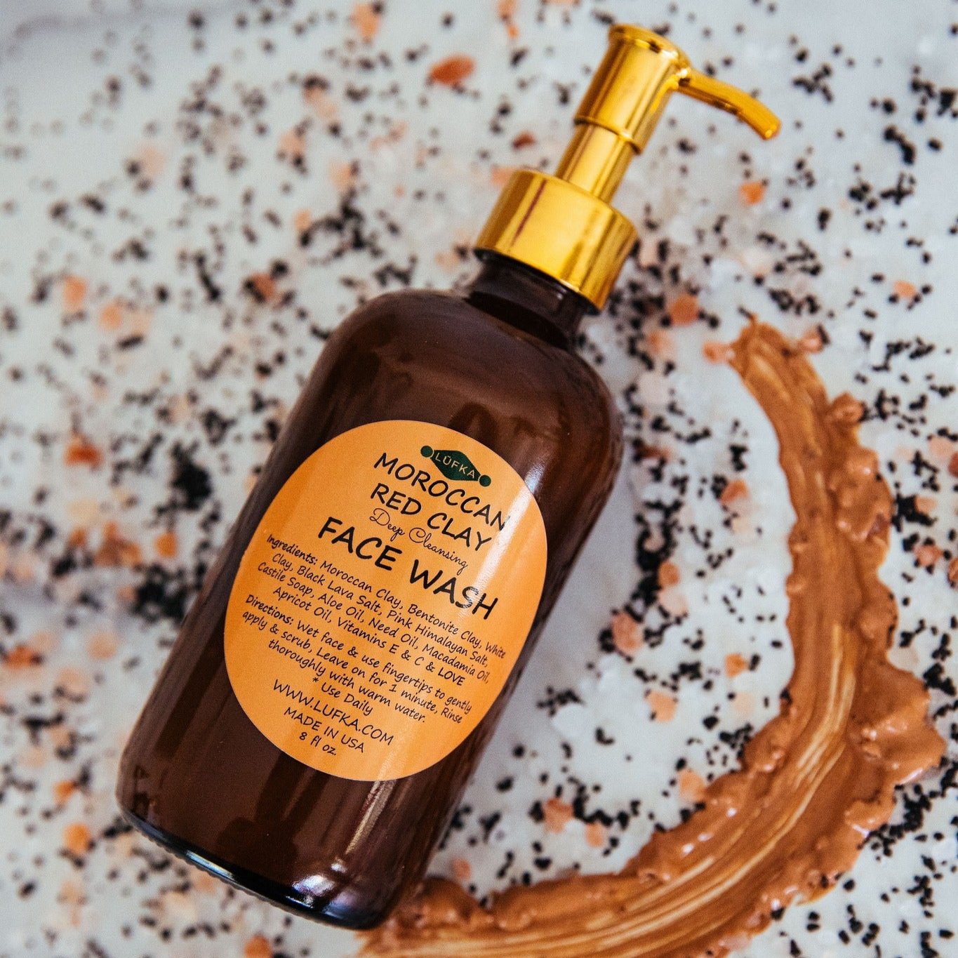 Moroccan Red Clay Deep Cleansing Face Wash