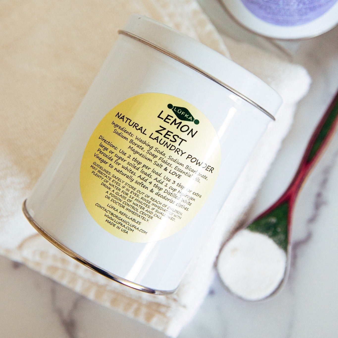 Lemon Zest Natural Laundry Powder 184 Loads