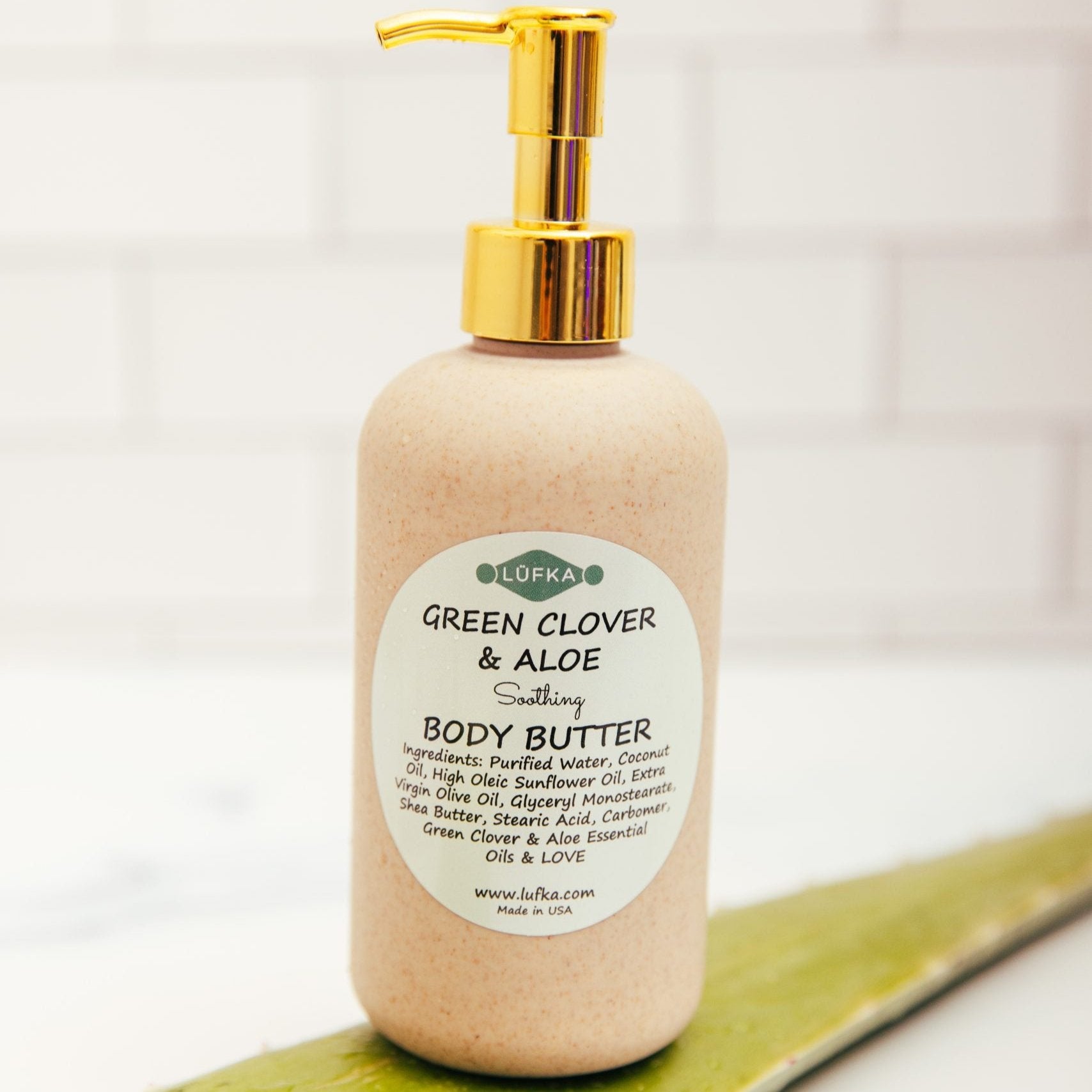 Green Clover & Aloe Soothing Body Butter – LÜFKA