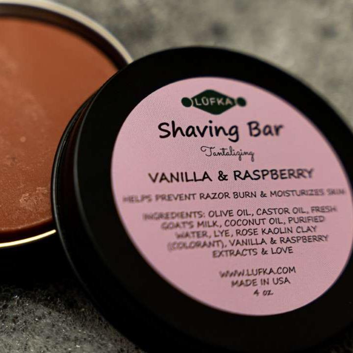 Vanilla & Raspberry Shaving Bar