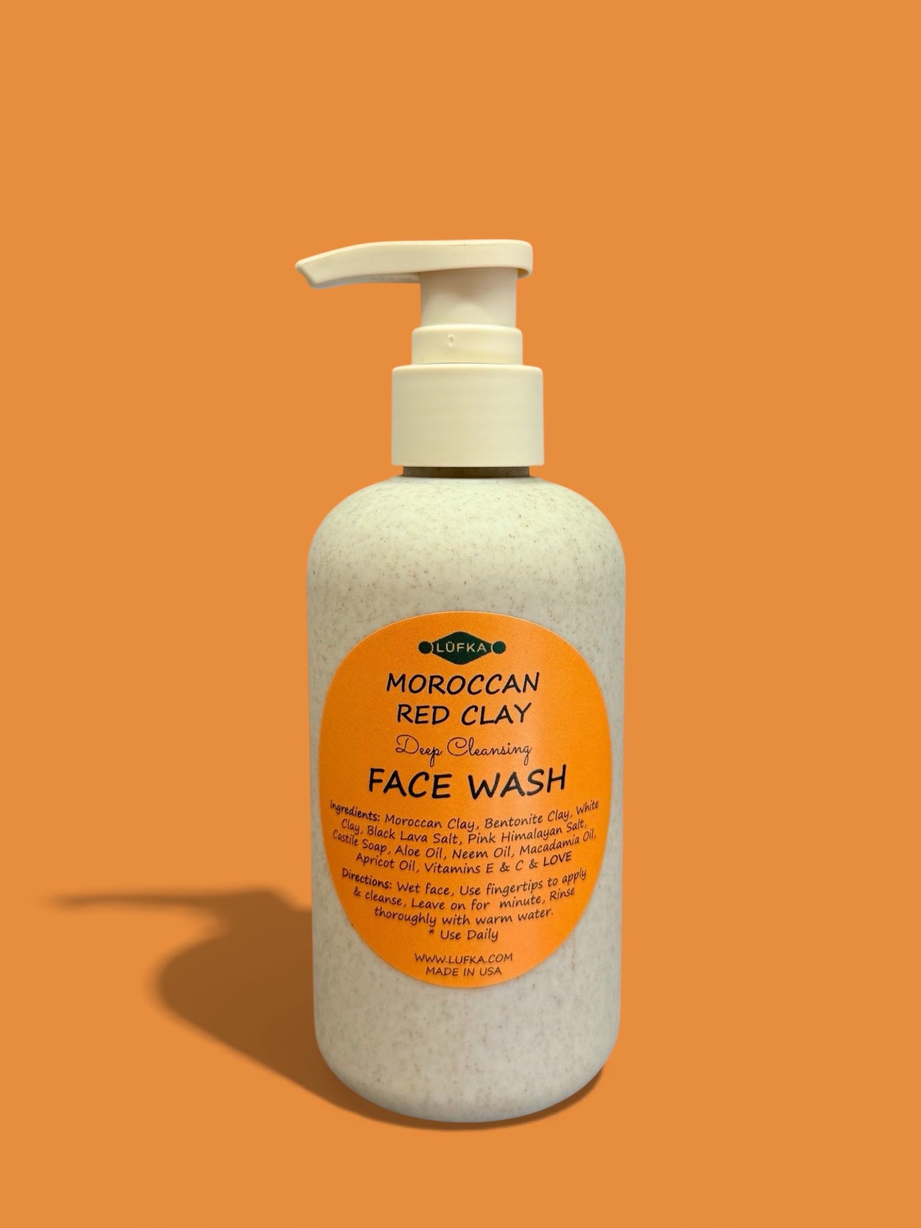 Moroccan Red Clay Deep Cleansing Face Wash – LÜFKA
