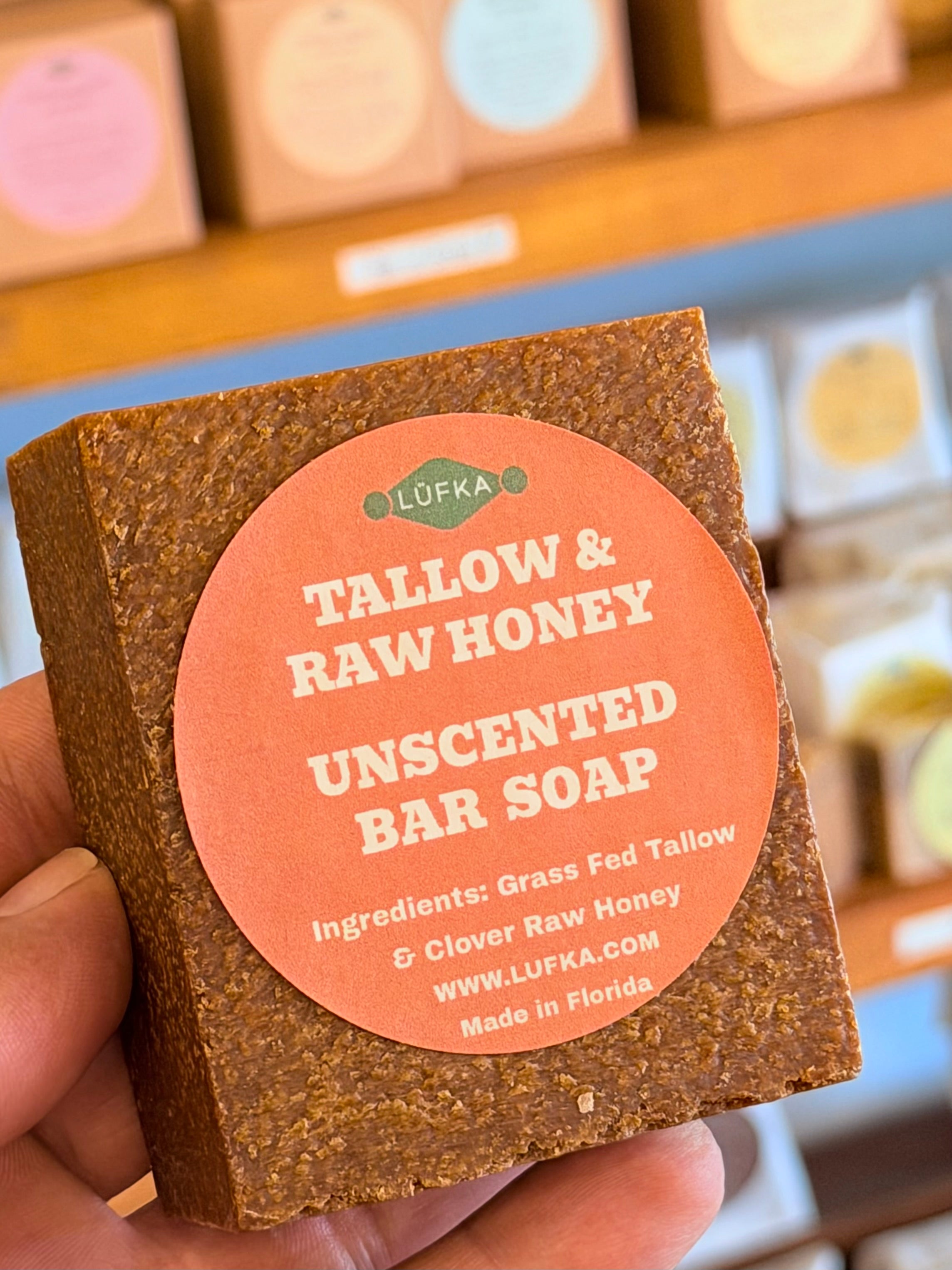 Tallow and Raw Honey Bar Soap