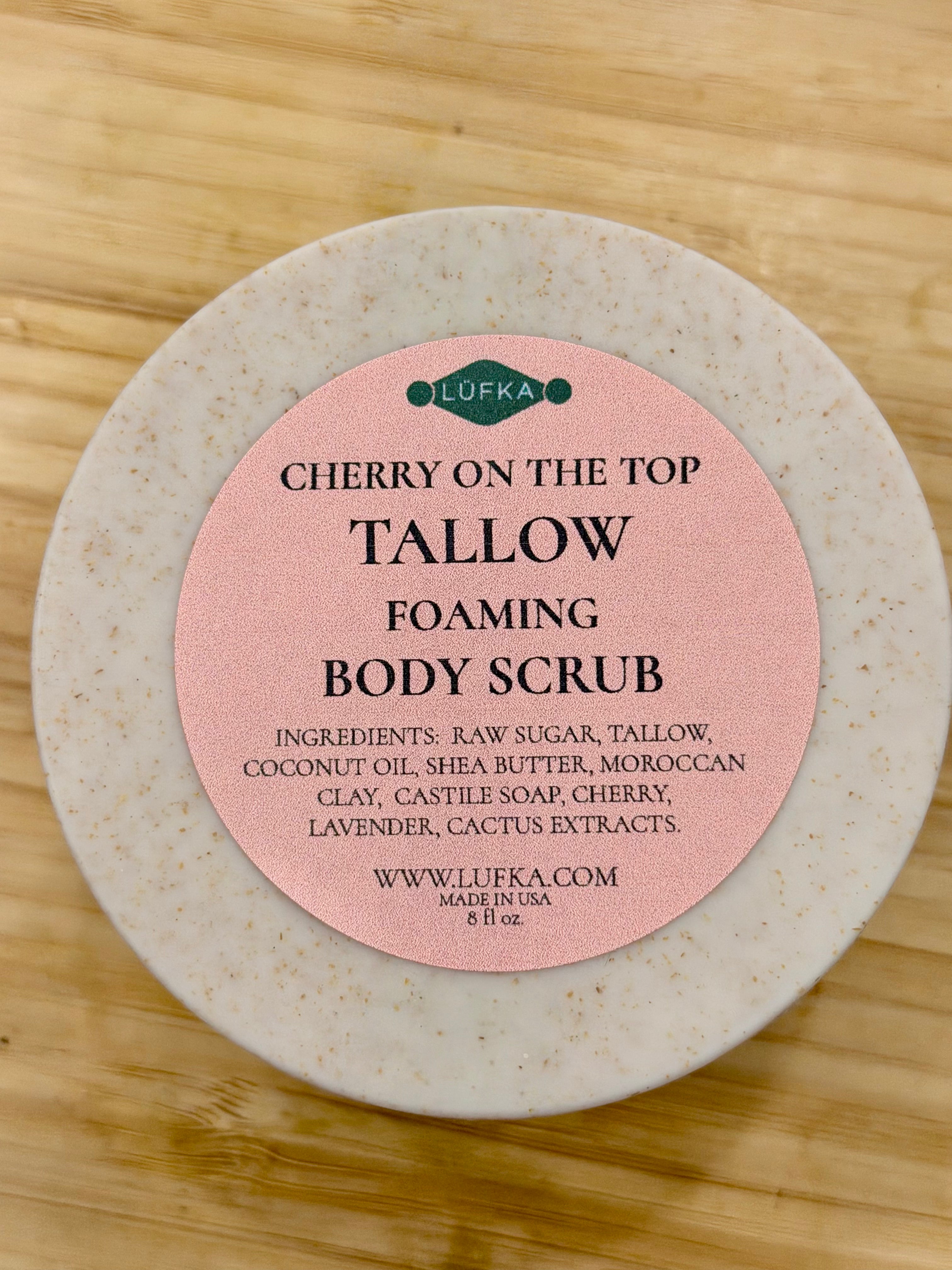 Cherry on the top foaming body scrub