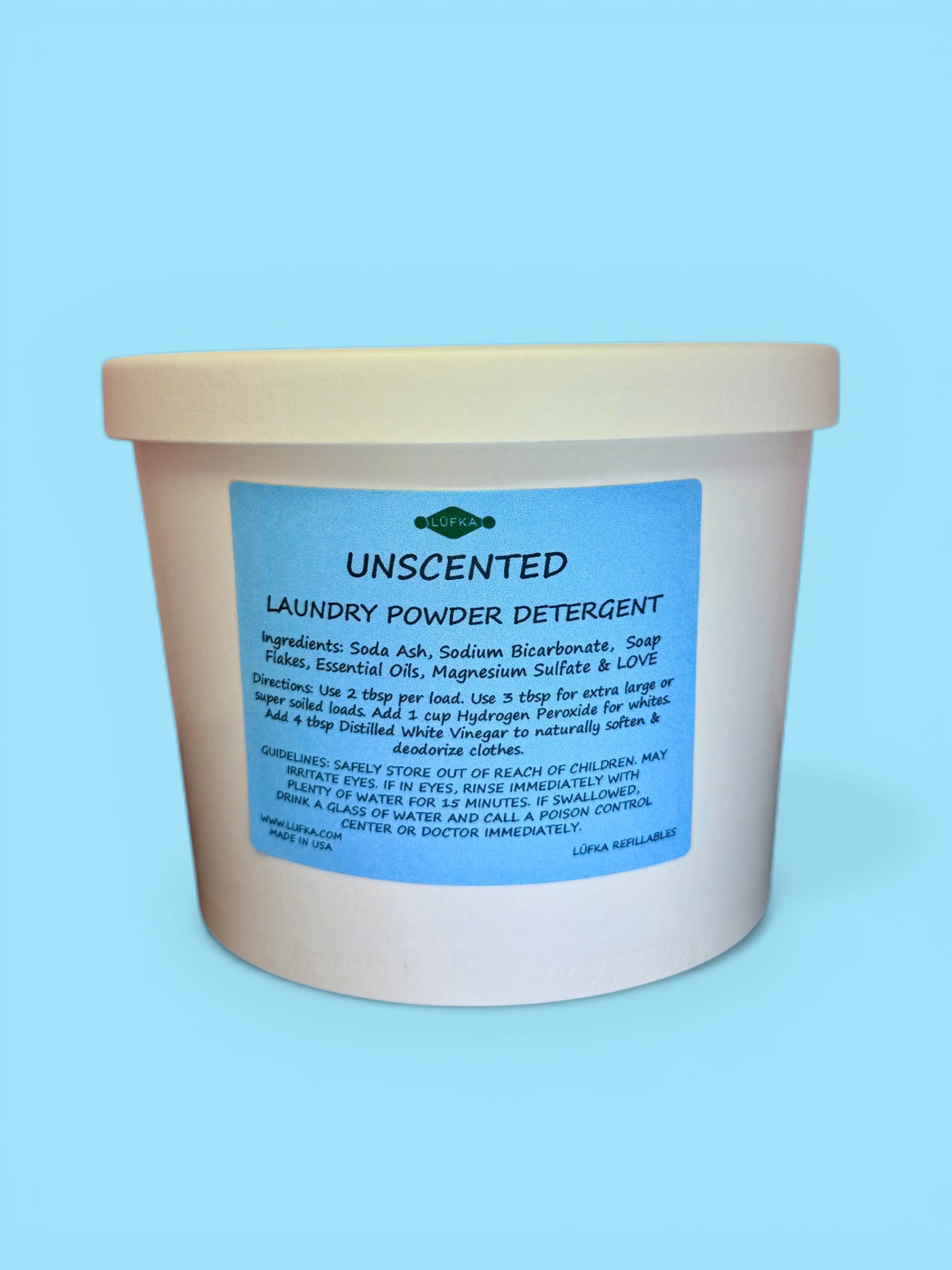 Unscented Laundry Powder Detergent - 184 Loads – LÜFKA