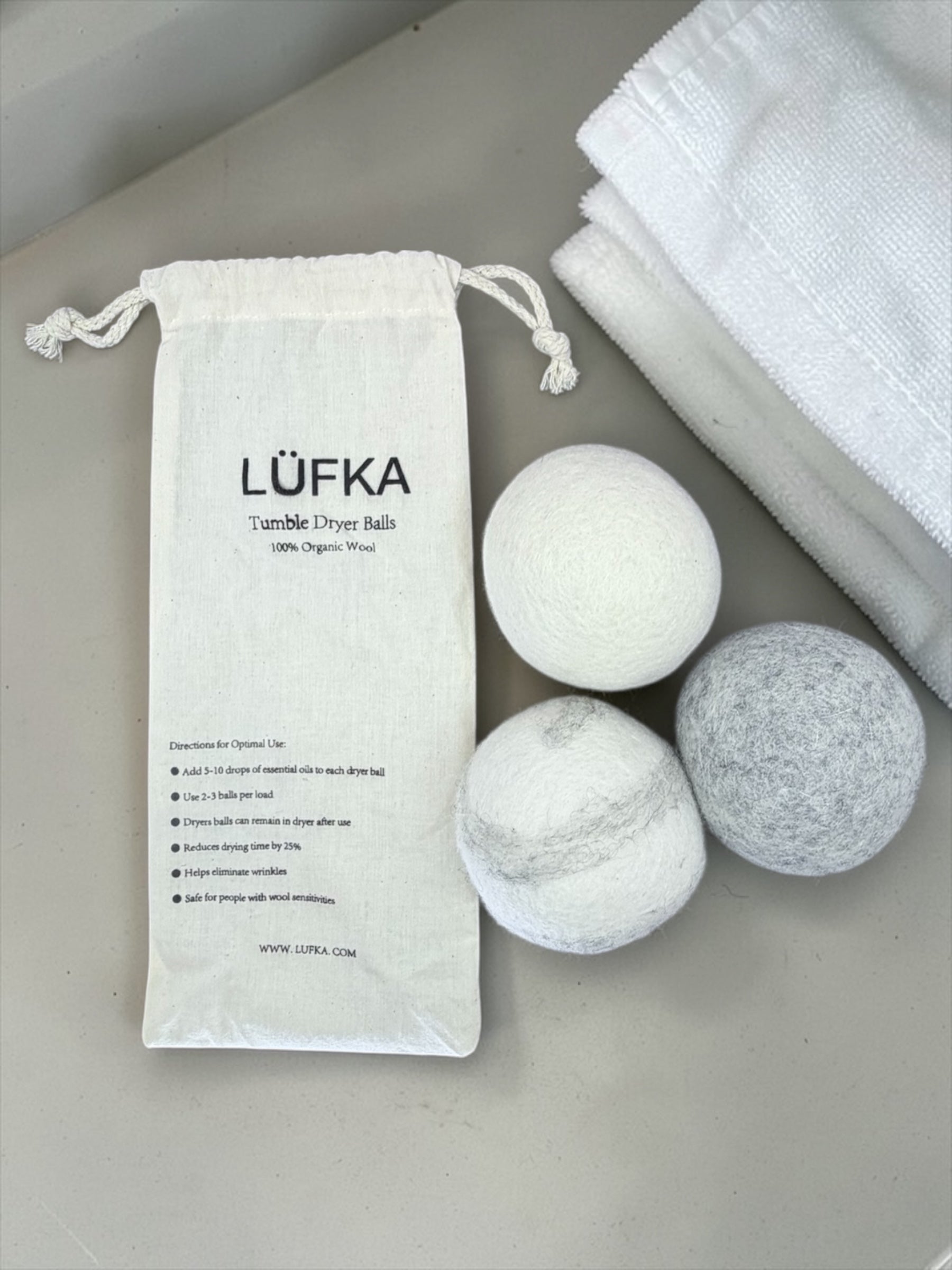 Organic Wool Dryer Balls