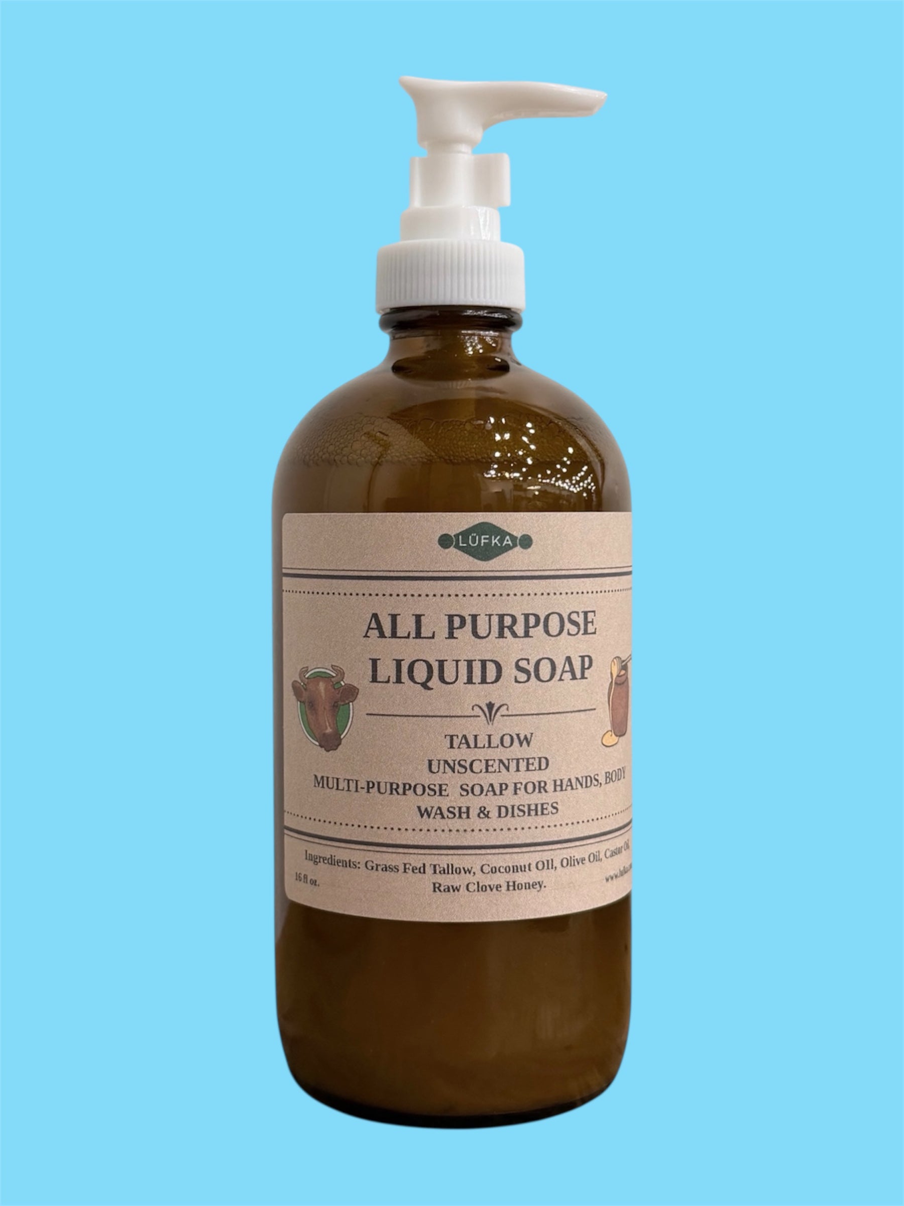 Unscented All Purpose Liquid Tallow Soap