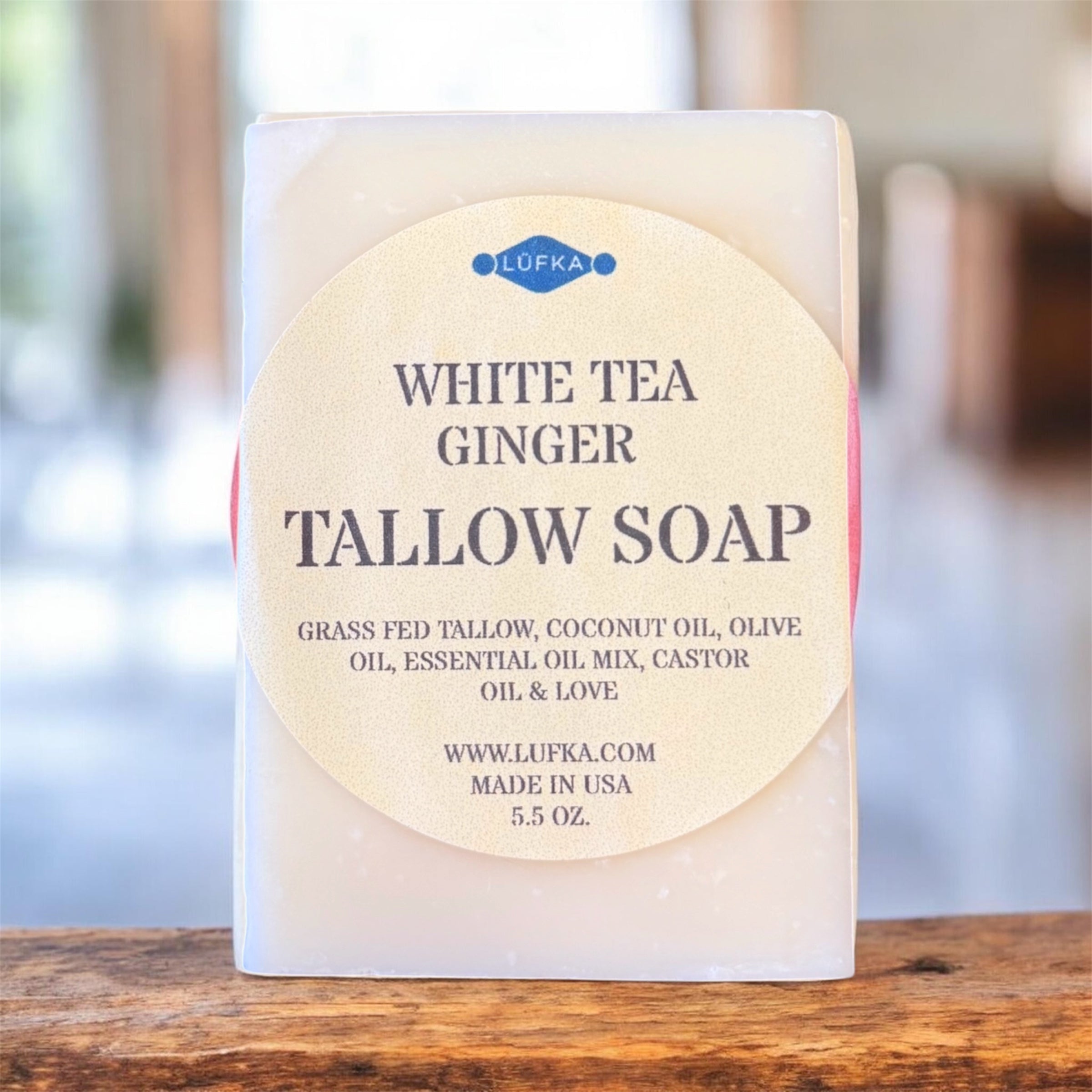 White Tea Ginger Tallow Soap