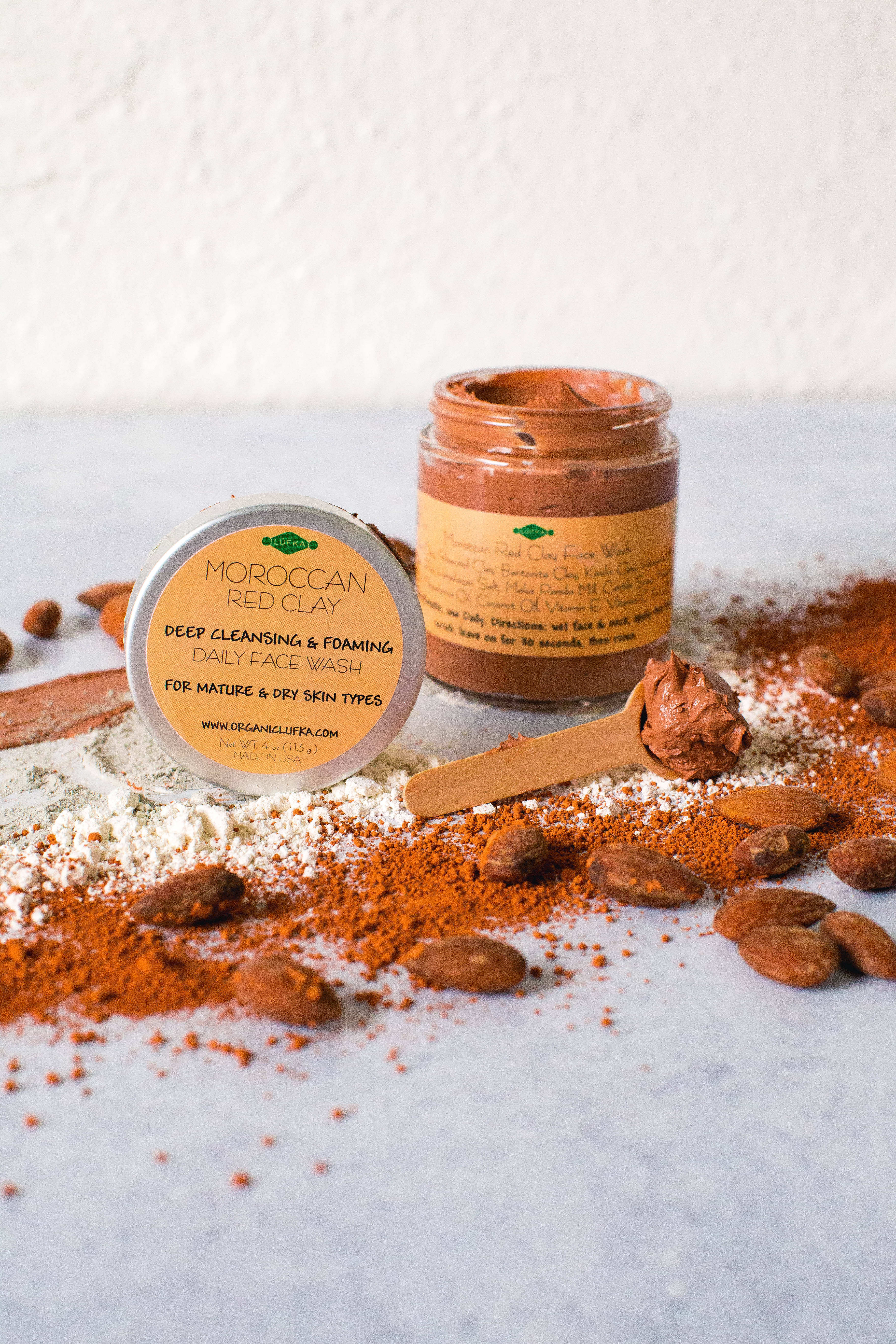 Moroccan Red Clay Daily Face Wash – LÜFKA