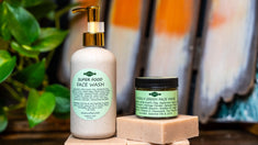 picture of face wash and face mask